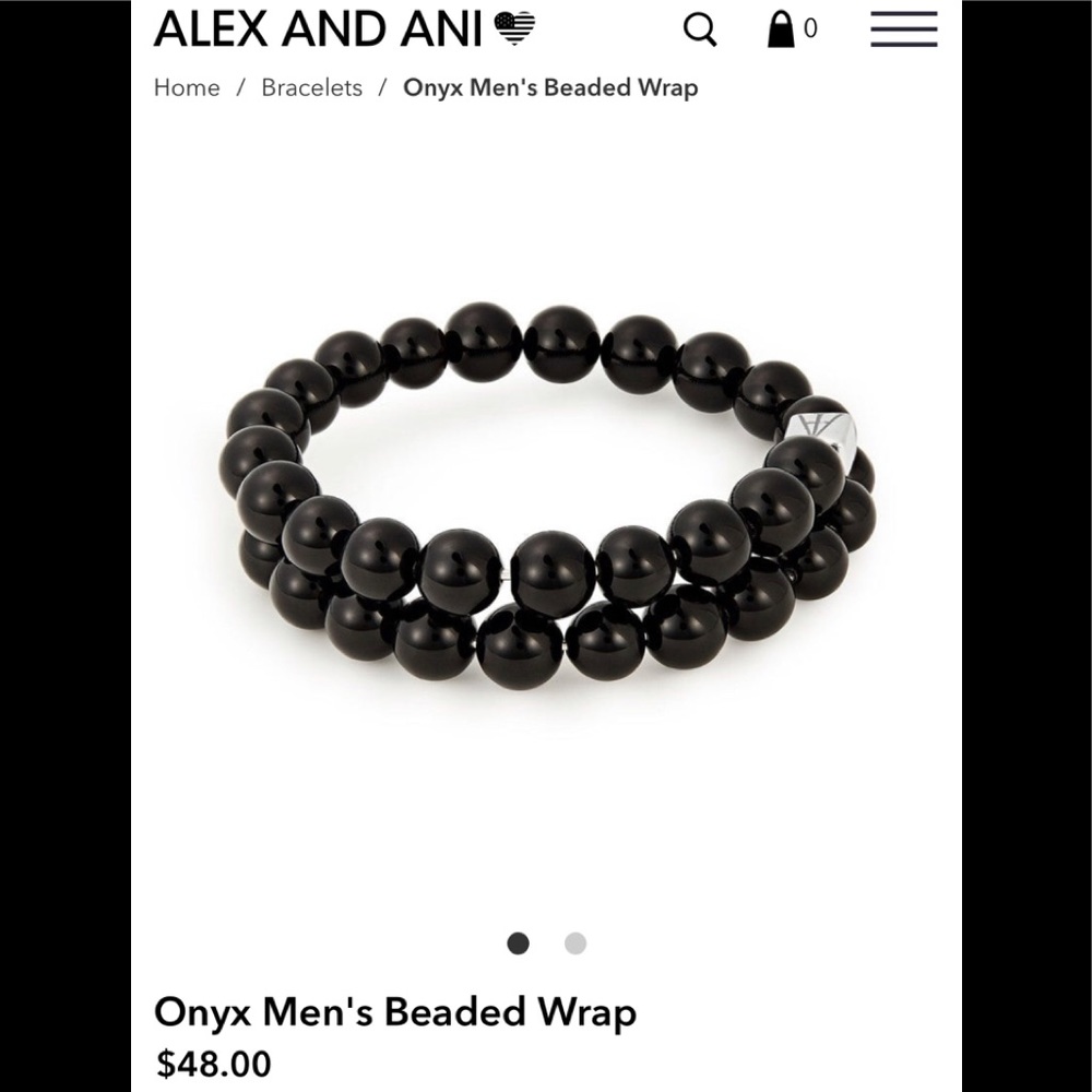 Alex and Ani Onyx Bracelet